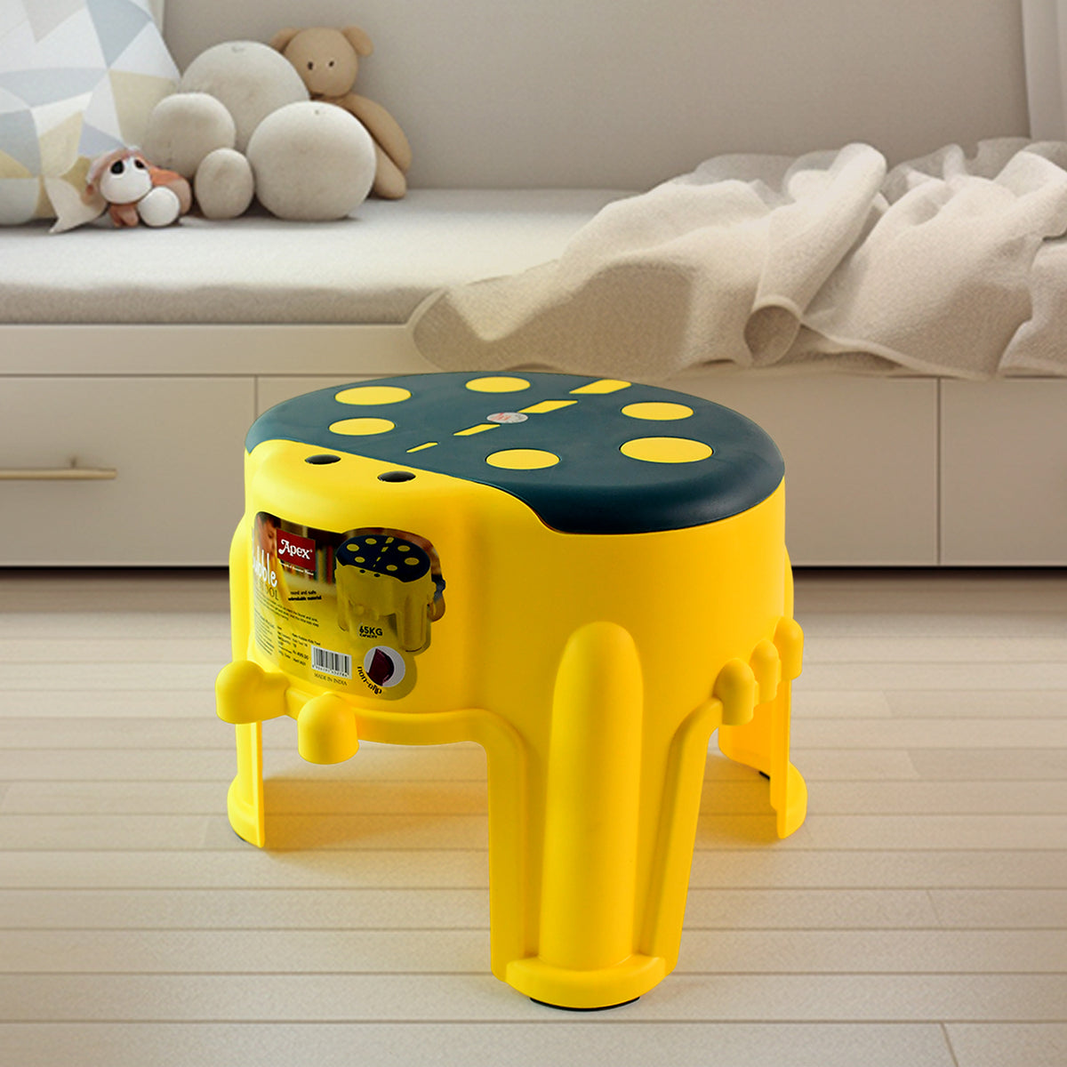 Apex Bubble Kids Stool  Durable Plastic Step Stool For Kids  (1 Pc)
