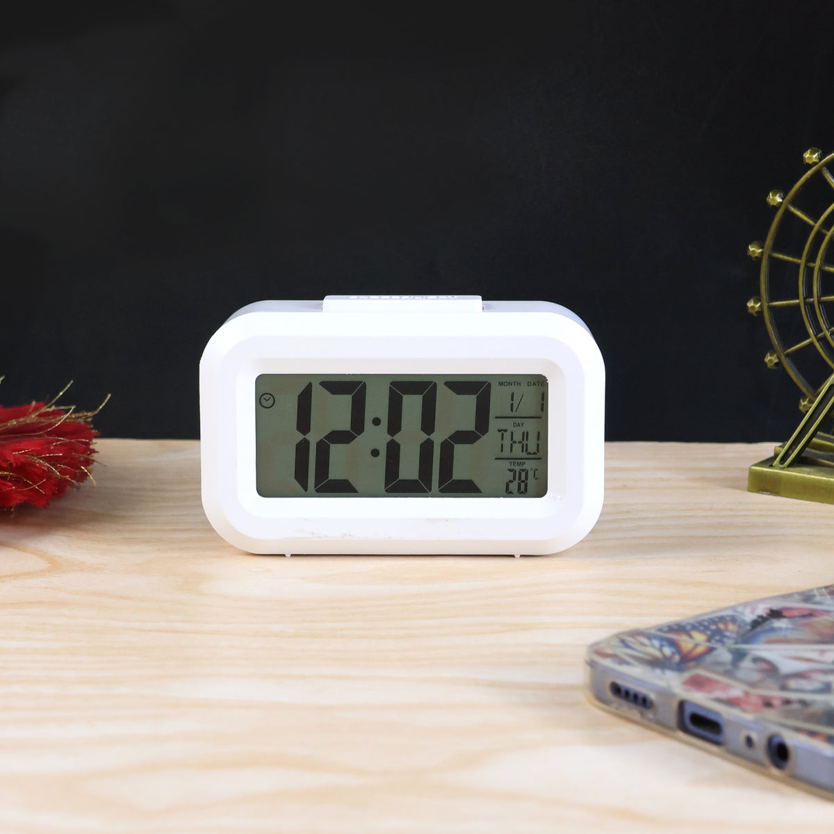 Modern Digital Led Alarm Mini Clock (1 Pc)