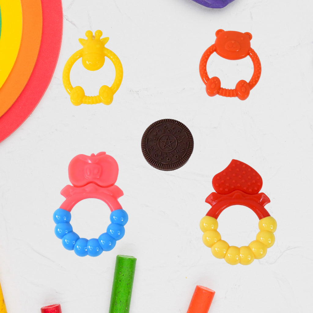 Silicone Baby Teething Toys (1 Pc  Mix Design)