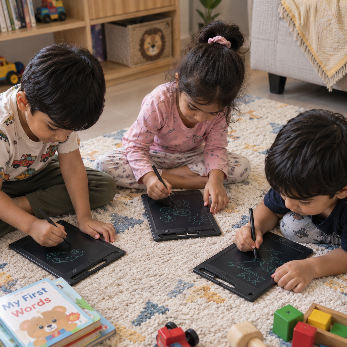 LCD Writing Tablet with Stylus Pen – Reusable Drawing & Learning Pad for Kids