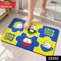 Absorbent Bathroom Mat Cute Cartoon Bear Print Quick Dry Mat (1 Pc 45x74 Cm)