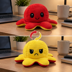 Reversible Octopus Plush Toy – Cute Mood-Changing Soft Toy for Kids
