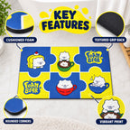 Absorbent Bathroom Mat Cute Cartoon Bear Print Quick Dry Mat (1 Pc 45x74 Cm)