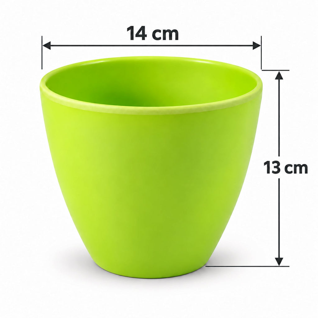 Decorative Plastic Flower Pot With Smooth Finish For Indoor And Outdoor Plants